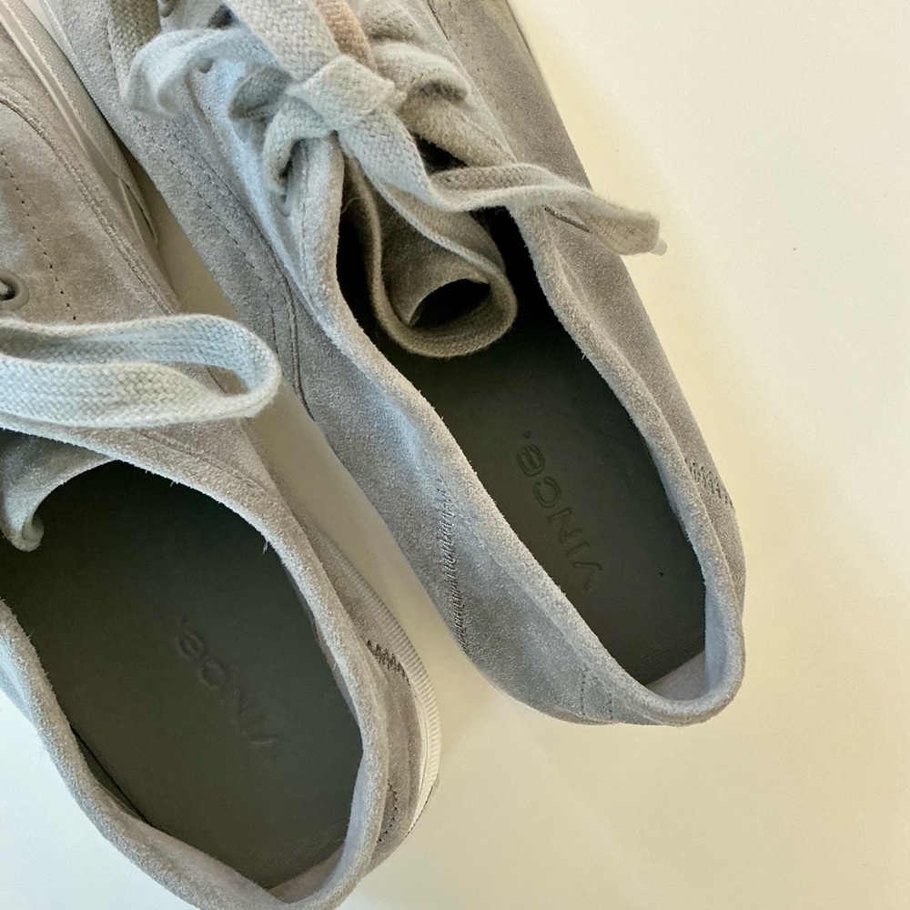 Vince Copely Suede Platform Sneakers Sz 6.5 - Picture 5 of 13